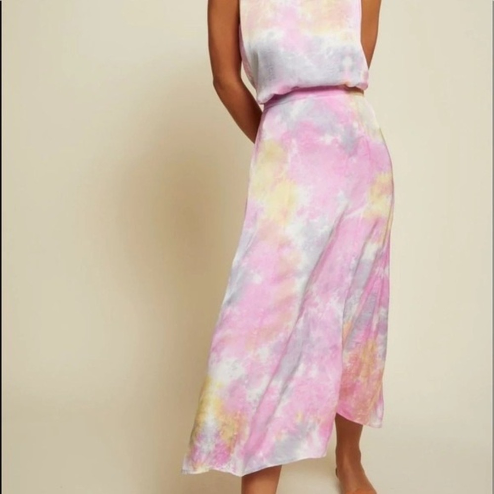 NATION LTD SATEEN MABEL SKIRT XS